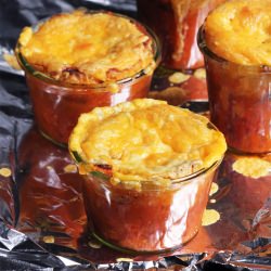 Roasted Tomato Soup with Cheddar