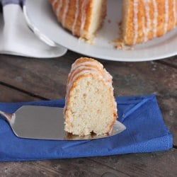 Pound Cake w/ a Lemon Glaze