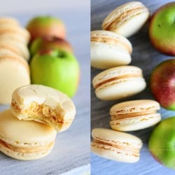 Salted Caramel Apple Macarons