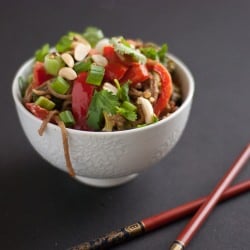 Peanut Soba Noodle Bowls