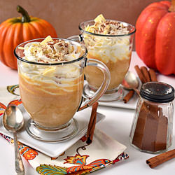 Pumpkin Spice White Hot Chocolate