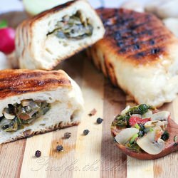 Calzone with Spinach and Mushrooms