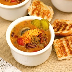 Bacon Mushroom Cheeseburger Soup