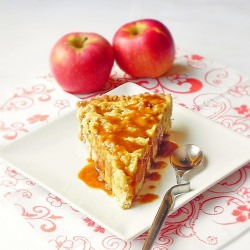 Apples in Caramel Cake