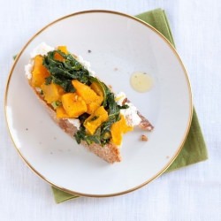 Squash Kale Crostini