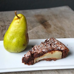Flourless Choocolate and Pear Cake