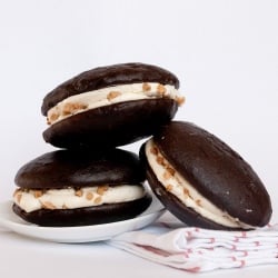 Chocolate Toffee Whoopie Pies