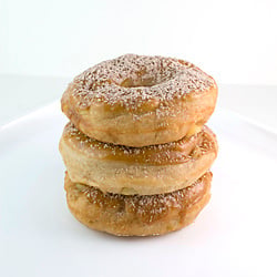 Apple Doughnuts with Caramel Glaze