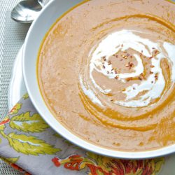 Roasted Sweet Potato & Coconut Soup