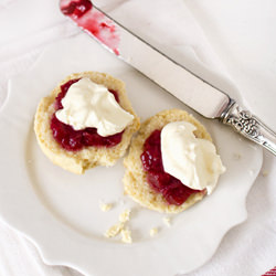 Scones with Rhubarb Gin Jam