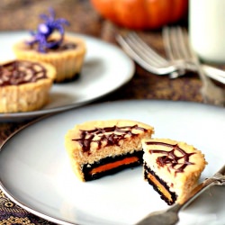 Pumpkin Oreo Cheesecakes