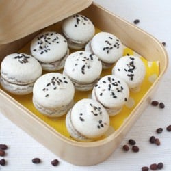 Black Sesame Macarons