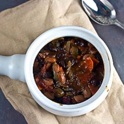 Three Bean Crockpot Chili