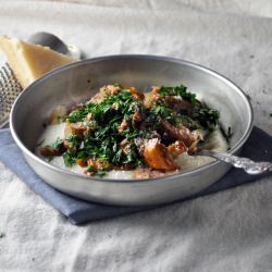 Creamy White Grits and Chanterelle