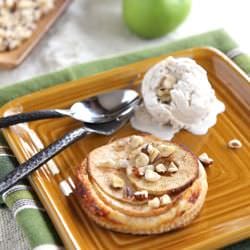 Apple Tarts with Cinnamon Ice Cream