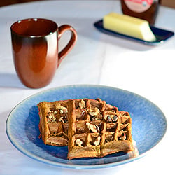 Whole Wheat Pumpkin Waffles