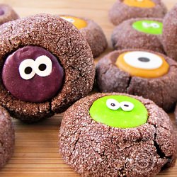 Chocolate Mint Thumbprints