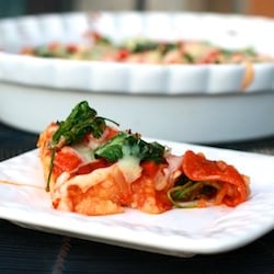 Pepperoni Polenta Pizza