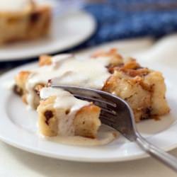 Bread Pudding w/ Cognac Sauce