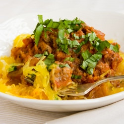 Spaghetti Squash with Turkey