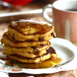 Pumpkin Chocolate Chip Pancakes