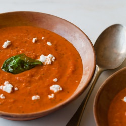 Roasted Tomato and Basil Soup