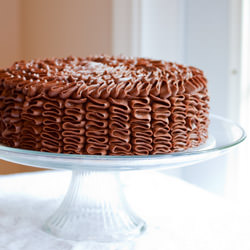 Chocolate Ruffle Cake