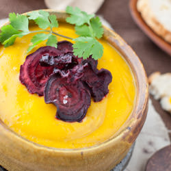Roasted Sweet Potato and Apple Soup