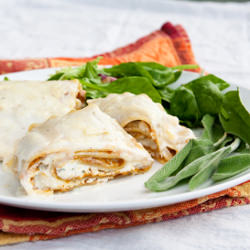 Pumpkin Lasagna Rolls
