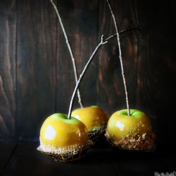 Butterfinger Caramel Apple
