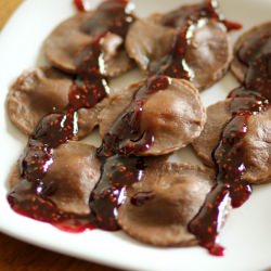Chocolate Cream Cheese Ravioli
