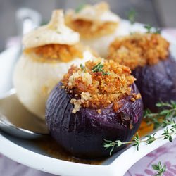 Quinoa Stuffed Onions