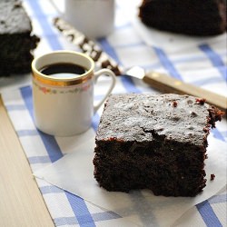 Chocolate Cake w/ Chocolate Syrup