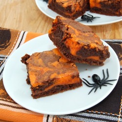 Halloween Scream Cheese Brownie