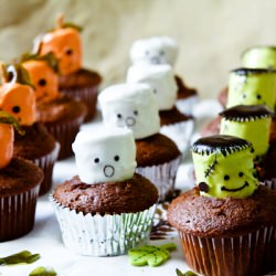 Marshmallow Monster Cupcakes