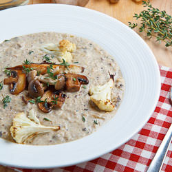 Mushroom & Cauliflower Soup