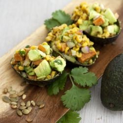 Avocado and Roasted Yam Fall Salad