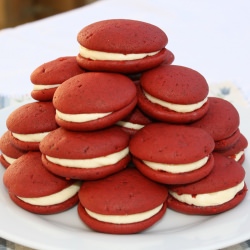 Red Velvet Whoopie Pies
