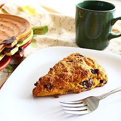 Pumpkin Chocolate Chip Scones