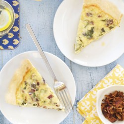 Chard Bacon & Gouda Quiche