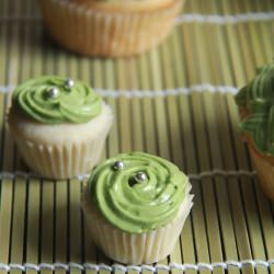 Green Tea Almond Cupcakes