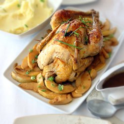 Roast Chicken With Quince