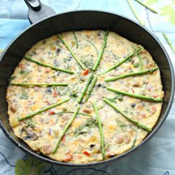 Stove-Top Asparagus Frittata