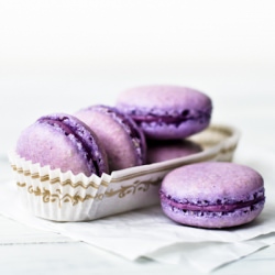 Blackberry Macarons