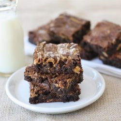 PB Snickers Brownies