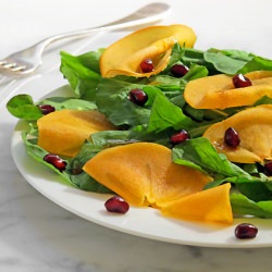 Persimmon Salad with Arugula