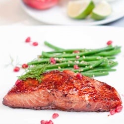 Grape & Pomegranate Salmon