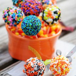 Halloween Cookie Dough Pops