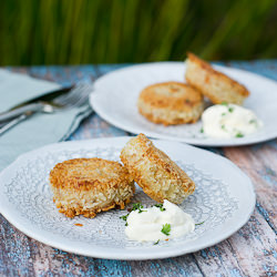 Crispy Cannellini Bean Cakes