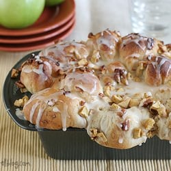 Apple Filled Pull Apart Loaf